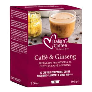 Caffè e Ginseng alla Cannella (kawa z żeń-szeniem z cynamonem) kapsułki do Lavazza A Modo Mio - 12 kapsułek