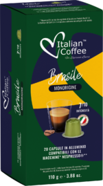 Hliníkové kapsuly Brasile Monorigine pre Nespresso - 20 kapsúl