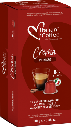 Crema Espresso Hliník pre Nespresso - 20 kapsúl