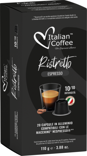 Ristretto Espresso hliníkové kapsuly pre Nespresso - 20 kapsúl