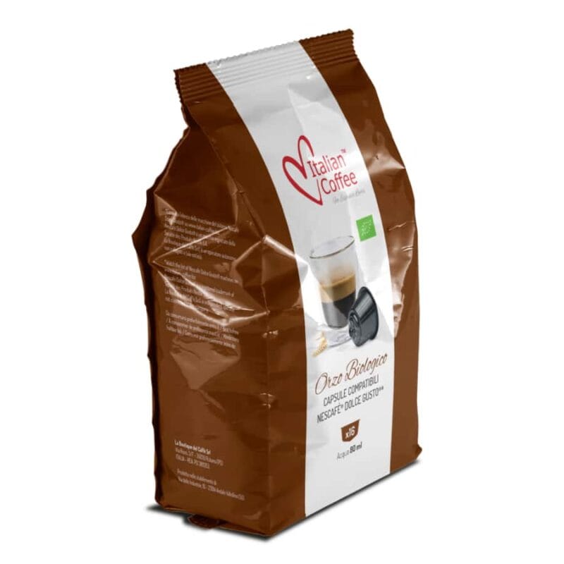 Orzo Biologico Talianske kávové kapsuly pre Dolce Gusto vo vrecku - 16 kapsúl
