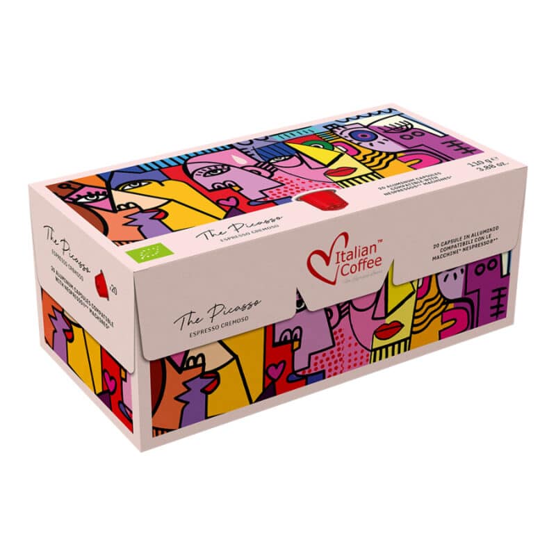 Picasso Cremoso Biologico hliníkové kapsuly pre Nespresso - 20 kapsúl