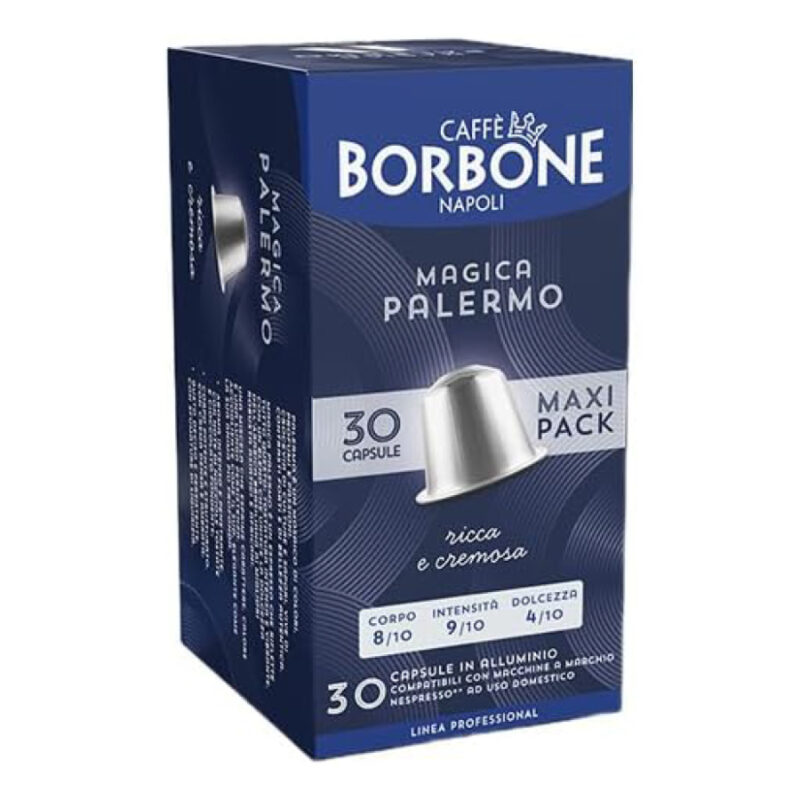 Hliníkové kapsuly Borbone Magica Palermo na Nespresso - 30 kapsúl
