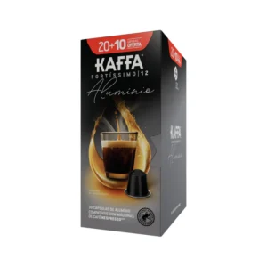 Hliníkové kapsule Kaffa Fortissimo pre Nespresso - 30 kapsúl